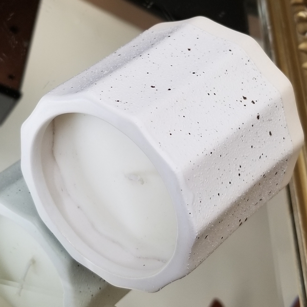 ❗Hearth & Hand with Magnolia 11oz Fluted Speckled Ceramic Candle Zest❗